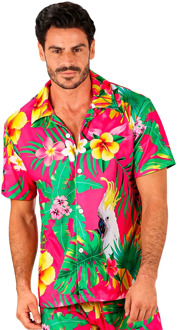 Zomer Partyblouse Papegaai Volwassen Multikleur - Print