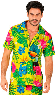 Zomer Partyblouse Toekan Volwassen Multikleur - Print