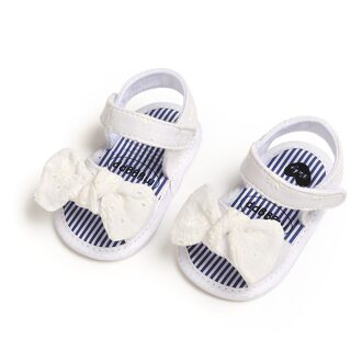 Zomer Peuter Kid Baby Meisjes Prinses Leuke Eerste Walk Peuter Sandalen Enkele Schoenen Open Teen Sandalen Peuter Schoenen #45 wit / 11