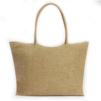 Zomer Strand Rotan Zak Hand Geweven Strozak Strand Schoudertassen Vrouwelijke Tote Rieten Tas Strand Accessoires khaki