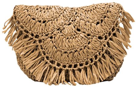 Zomer Stro Tassen Voor Vrouwen Geweven Kwastje Strand Schoudertas Vrouwelijke Raffia Rotan Crossbody Tas Toevallige Reizen Tassen Style4 bruin