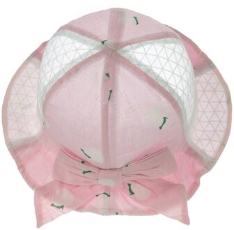 Zomer Strooien Hoed Zonnebrandcrème Baby Hoed Strand Mannen En Vrouwen Baby Zonnehoed Kinderen Visser Ademend Kinderen Cap Schaduw roze