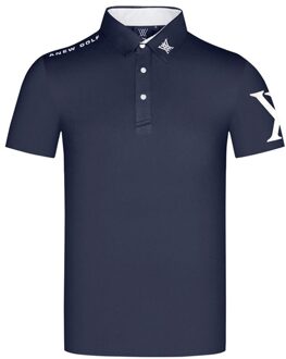 Zomer T-shirt Mannen Korte Mouw Golf T-shirt Sport Golf Kleding Outdoor Sport Shirt S-XXL In Keuze koninklijk blauw / L
