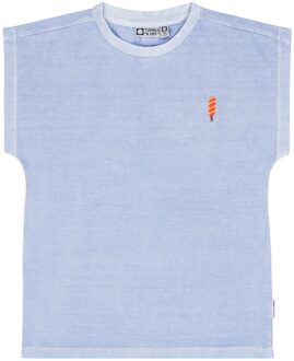 zomer t-shirt meisjes - licht blauw - Lucie - Maat 104