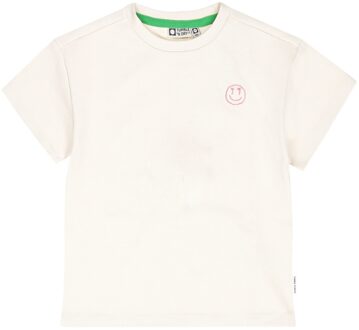 zomer t-shirt meisjes - parel wit - Menton - Maat 104