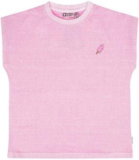 zomer t-shirt meisjes - roze - Le Sundae - Maat 104