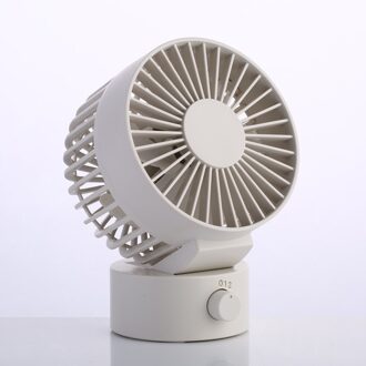 Zomer Usb Fan Creatieve Mini Usb Ventilator Voor Office Home Strand Draagbare 2 Speed Computer Pc Fans Met Dubbelzijdig fans Bladen Blower wit