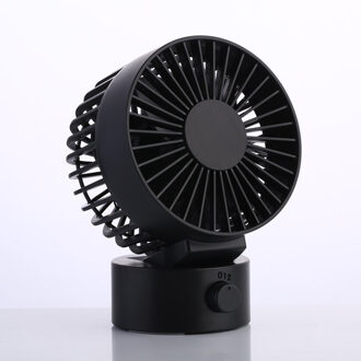 Zomer Usb Fan Creatieve Mini Usb Ventilator Voor Office Home Strand Draagbare 2 Speed Computer Pc Fans Met Dubbelzijdig fans Bladen Blower zwart