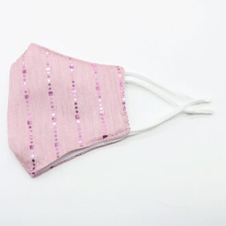 Zomer Uv Bescherming Dubbele Laag Imiteren Zijde Masker Multifunctionele Outdoor Bling Bling Dunne Masker Mode Masker Keuken Tool roze