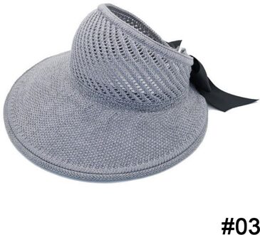 Zomer Vrouwelijke Zon Hoeden Grote Rand Klassieke Strik Opvouwbare Mode Stro Hoed Toevallige Outdoor Strand Cap Voor Vrouwen Uv Beschermd hoed grijs