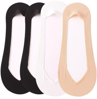 Zomer Vrouwen Onzichtbare Sokken Laag Uitgesneden Dunne Mode Korte Boot No Show Sokken Slippers Siliconen Antislip Ice Zijde Meisje Sok 2