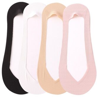 Zomer Vrouwen Onzichtbare Sokken Laag Uitgesneden Dunne Mode Korte Boot No Show Sokken Slippers Siliconen Antislip Ice Zijde Meisje Sok 3