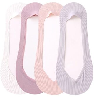 Zomer Vrouwen Onzichtbare Sokken Laag Uitgesneden Dunne Mode Korte Boot No Show Sokken Slippers Siliconen Antislip Ice Zijde Meisje Sok 6