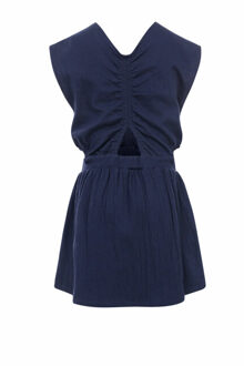 Zomerjurk navy jersey voor meisjes in de kleur Blauw - 128