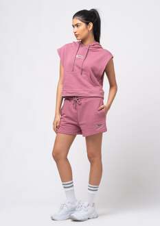 zomers trainingspak voor Dames met korte broek en mouwloze top Roze - XS