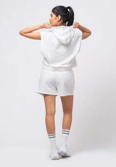 zomers trainingspak voor Dames met korte broek en mouwloze top Wit - L