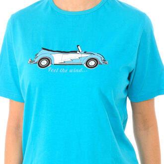 Zomerse pyjama KL40000 met korte mouwen voor dames - maat Blauw