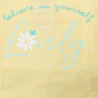 Zomerse pyjama met brede banden 22117075 meisje Geel