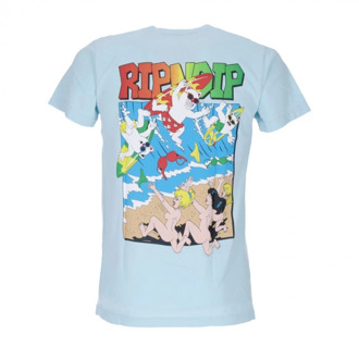 zomervakantie T -shirt Ripndip , Blue , Heren - M,S