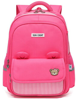 Zon Acht Kinderen Rugzak Kinderen Schooltassen Klasse 1-2 School Rugzak Voor Meisjes roos