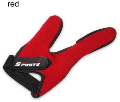 Zon Bescherming 3 Vingerloze Vissen Handschoenen Ademend Sneldrogend Anti-Slip Vissen Handschoenen Voor Unisex Vinger Handschoen Type2-rood
