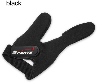 Zon Bescherming 3 Vingerloze Vissen Handschoenen Ademend Sneldrogend Anti-Slip Vissen Handschoenen Voor Unisex Vinger Handschoen Type2-zwart