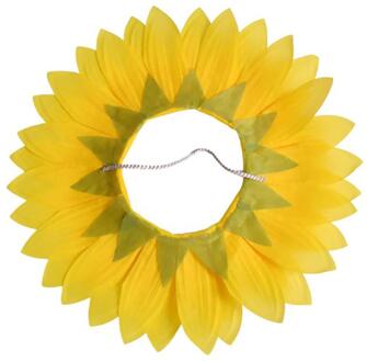 Zon Bloem Hoofddeksels Head Cover Mooie Zonnebloem Gezicht Cover Kleuterschool Sport Games Props Accessoire Voor Decor Gebruik 42x42cm