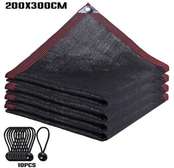 Zon-Blok Schaduwdoek Netto Mesh Schaduw Met Grommets Voor Tuin Patio Tuin Shading Netto Schaduw Doek Cover 2X3M