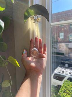 Zon Catcher Crystal Prisma Venster Decor // Celestial Regenboog Kristal Venster Opknoping Cadeaus Voor Vrienden-Home Decor- ideeën