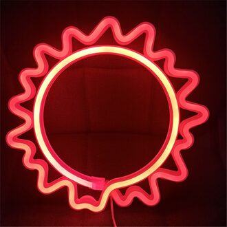 Zon Neon Licht Led Hoge Hakken Schoenen Neon Teken Lichten Usb Batterij Wall Lamp Voor Kamer Home Muur lampen Party Wedding Decor zon rood