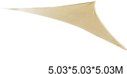 Zon Shade Sail Uv Blokken Zand Rechthoek Zonnezeil Luifel Duurzaam Shade Cover Voor Deck Patio Tuin Yard KSI999 triangle 5.03x5.03x5