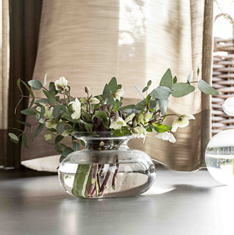 Zone Denmark Inu glazen vaas 2 delig - 33 x 32 cm Wit