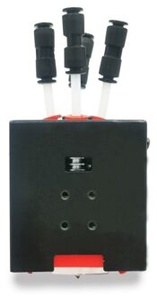 ZONESTAR M4V6 24V 3D Printer Direct Drive Extruder Upgrade Kit 4-IN-1-OUT Mix Color Hotend Support 4 Colors Printhead with V6 Nozzle