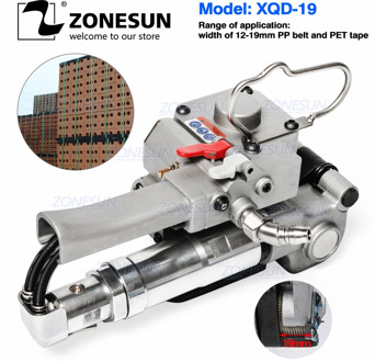 ZONESUN AQD-19/25 Pneumatic Strapping Machine With Friction Welding For 13-19MM PP/PET/Poly Strap Bander Cotton packing machine
