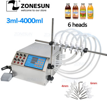 ZONESUN Electric Digital Liquid Filling Machine Ejuice Eliquid Bottle Perfume Filler Water Juice Essencil Oil Packing Machine