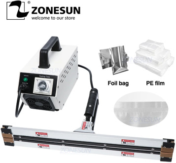 ZONESUN Instant Hot Plier Portable Impulse Sealer Sealing Machine for Aluminum Vacuum Composite Film Mask Packaging Machine