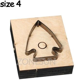 ZONESUN Vis DIY Cutter Leer Oorbel Snijden Sterven Cactus Lederen Decoratie Oorbel Sjabloon Voor Sterven Snijmachine Clicker Size 4