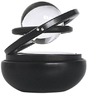 Zonne-energie Auto Dubbele Lus Rotary Schorsing Dashboard Zetel Luchtverfrisser Auto Diffuser Auto Accessoires Interieur Decoratie 1 stk zwart