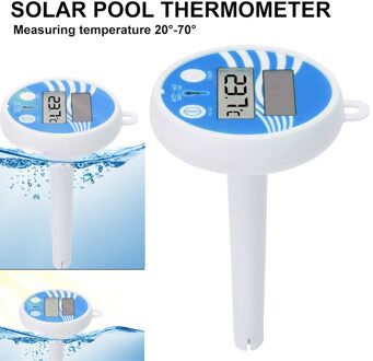 Zonne-energie Digitale Thermometer Zwemmen Drijvende Zwembad Nauwkeurige Water Temperatuurmeter Qw