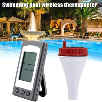 Zonne-energie Drijvende Thermometer Draadloze Indoor En Outdoor Solar Power Drijvende Zwembad Water & Spa Thermometer