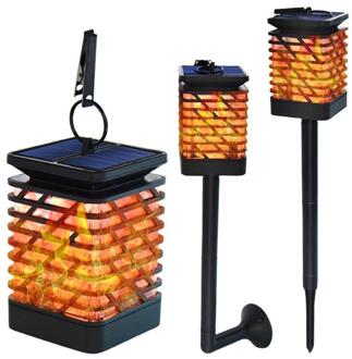 Zonne-energie Flame Torch Lamp 12 Led Licht Controle Pluggable Plastic Waterdichte Gazon Binnenplaats Hek Tuin Outdoor Verlichting