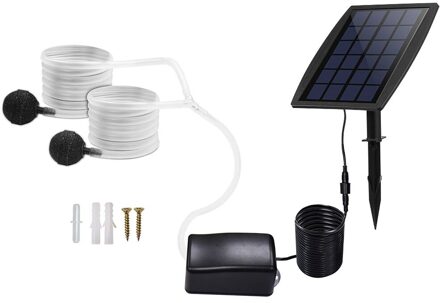 Zonne-energie Oxygenator Zuurstof Beluchter Aquarium Vijver Zwembad Aquarium Luchtpomp Tuin Fontein Waterpomp Solar Luchtpomp Kit