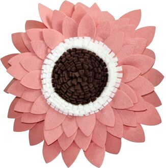 Zonnebloem Decoratieve Kussens 3d Bloem Ronde Kussen Zonnebloem Decoraties Kind Paar Woondecoratie Roze