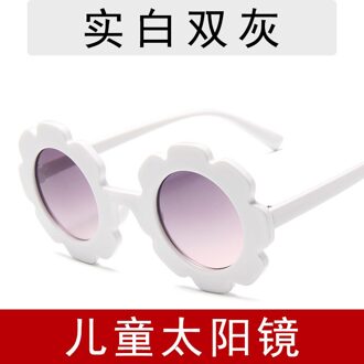 Zonnebloem Kinderen Zonnebril Leuke Baby Comfortabele Kleurrijke Zonnebril Ronde Frame Bloemblaadje Bril 1