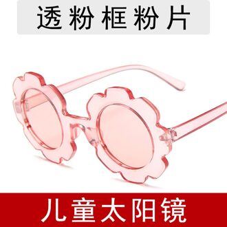 Zonnebloem Kinderen Zonnebril Leuke Baby Comfortabele Kleurrijke Zonnebril Ronde Frame Bloemblaadje Bril 2