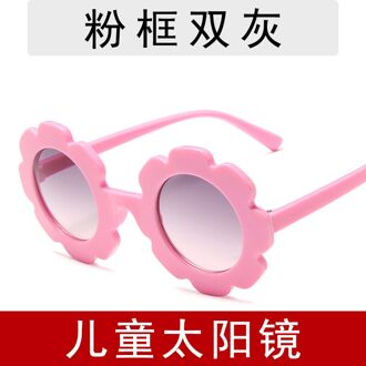 Zonnebloem Kinderen Zonnebril Leuke Baby Comfortabele Kleurrijke Zonnebril Ronde Frame Bloemblaadje Bril 3