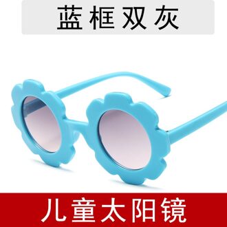 Zonnebloem Kinderen Zonnebril Leuke Baby Comfortabele Kleurrijke Zonnebril Ronde Frame Bloemblaadje Bril 4