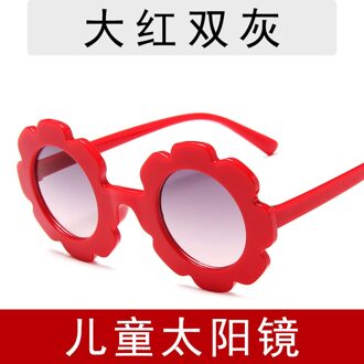 Zonnebloem Kinderen Zonnebril Leuke Baby Comfortabele Kleurrijke Zonnebril Ronde Frame Bloemblaadje Bril 5