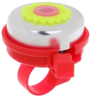 Zonnebloem Vormige Kids Fiets Fietsen Sport Scooter Bel Ring Accessoires Rood