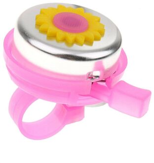 Zonnebloem Vormige Kids Fiets Fietsen Sport Scooter Bel Ring Accessoires Roze